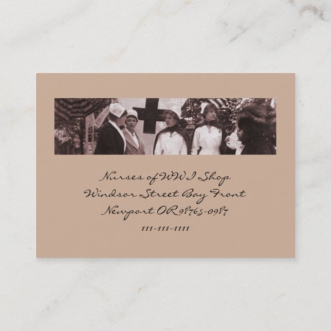 Tarjeta De Visita Reclutamiento de enfermeras (Reverso)