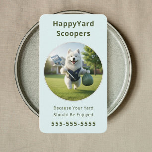 Tarjeta De Visita Recolector Profesional de Caca de Perro Limpieza d