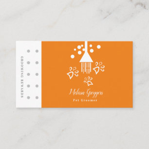Tarjeta De Visita Recompensa de logotipo de pata de paseador de perr