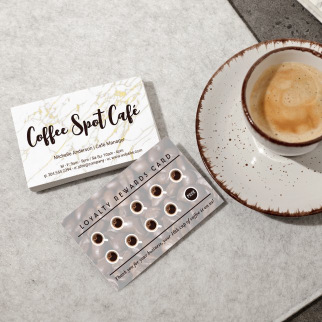 Tarjeta De Visita Recompensas por lealtad al café (Subido por el creador)