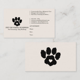 Tarjeta De Visita Recordatorio de cita de marca de mascotas Ivor min