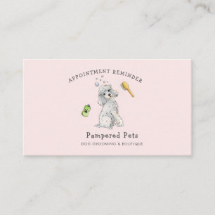 Tarjeta De Visita Recordatorio de cita de peluquería para mascotas l