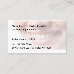 Tarjeta De Visita Recordatorio de cita en la consulta del dentista y