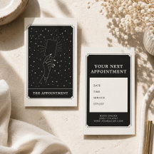 Recordatorio de cita mística mano tarot celestial