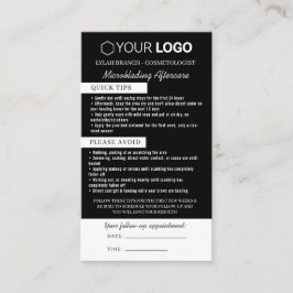 Tarjeta De Visita Recordatorio de citas y atención posterior al micr