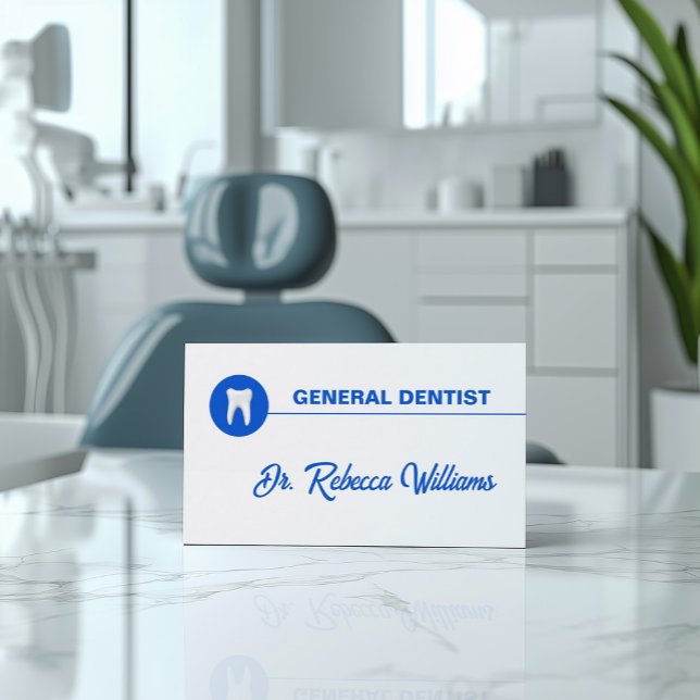 Tarjeta De Visita Recordatorio simple de citas dentales con dientes  (Perfect for business)
