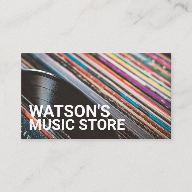 Tarjeta De Visita Records, Music Store (Anverso)
