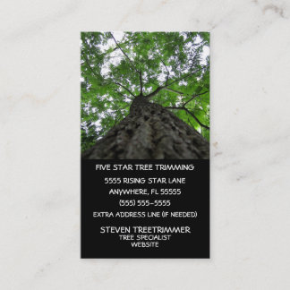 Tarjeta De Visita Recorte de árbol