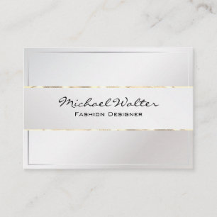 Tarjeta De Visita Recorte de oro estilo moda