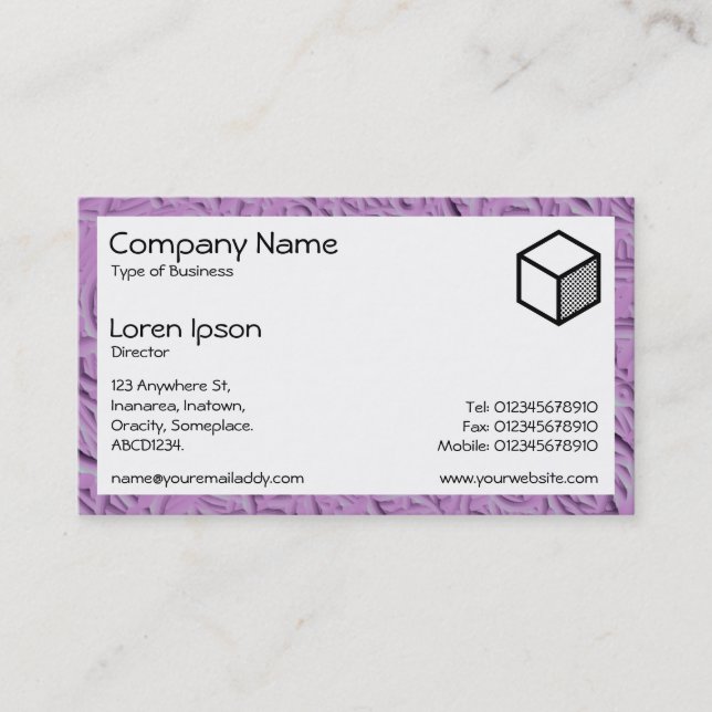Tarjeta De Visita Rectangle - Modelado de Arcilla Locura 02 (Anverso)