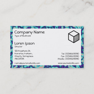 Tarjeta De Visita Rectángulo - Marbling 05