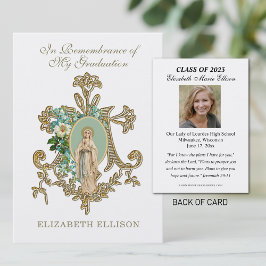 Tarjeta De Visita Recuento de graduación Cartas de Oración Sagrada R