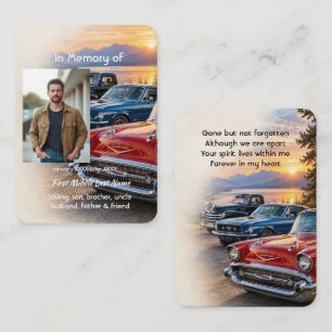 Tarjeta De Visita Recuerdo conmemorativo Coches clásicos coleccionab