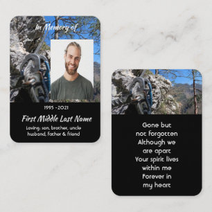 Tarjeta De Visita Recuerdo conmemorativo de escalada en roca de mont