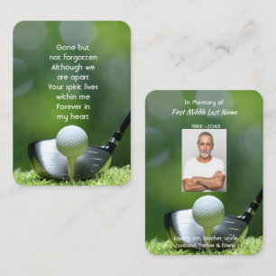 Tarjeta De Visita Recuerdo conmemorativo de golfista Golf Golfing