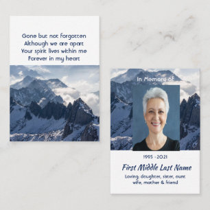 Tarjeta De Visita Recuerdo de bolsillo de casa en los Alpes montaños