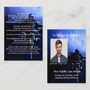 Tarjeta De Visita Recuerdo personalizado de motocicleta para motocic
