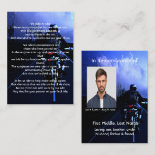 Tarjeta De Visita Recuerdo personalizado de motocicleta para motocic