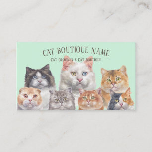 Tarjeta De Visita Recuerdos de Artistas de Memorial de Gatos