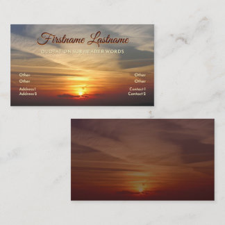 Tarjeta De Visita Recuerdos de paisajes urbanos al atardecer