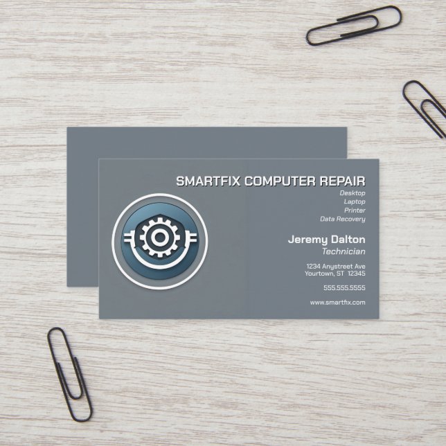 Tarjeta De Visita Recuperación de datos del Generador de equipos de  (Anverso/Reverso In Situ)
