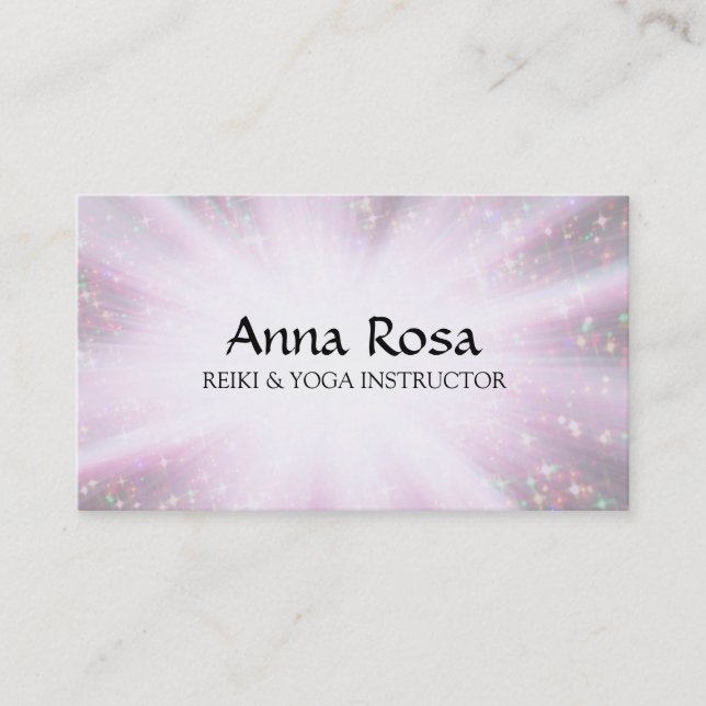 Tarjeta De Visita *~* Recuras de curación de energía de Reiki respla (Anverso)
