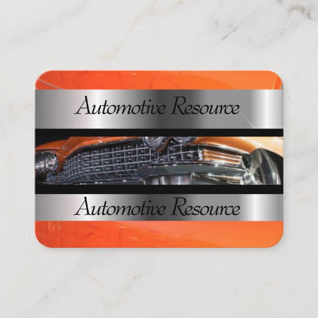Tarjeta De Visita Recurso automotriz (Anverso)