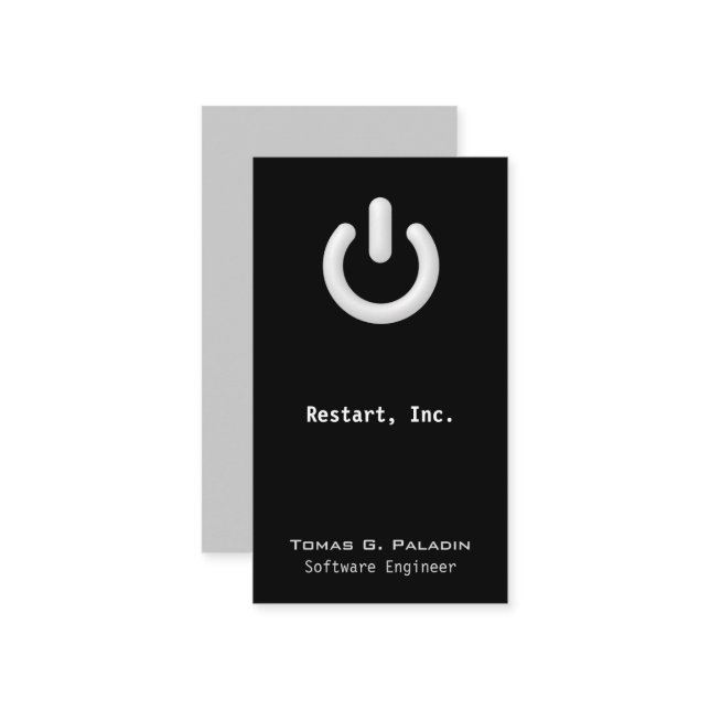 Tarjeta De Visita Recurso seguro (botón con./desc.) (Anverso/Reverso In Situ)