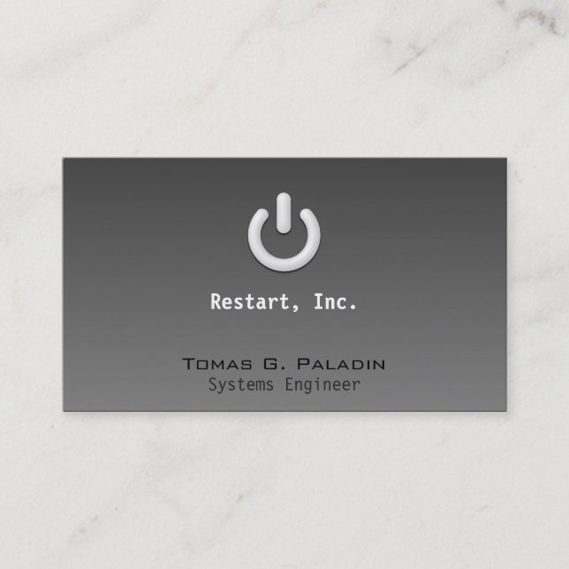 Tarjeta De Visita Recurso seguro con pendiente ligera (Anverso)