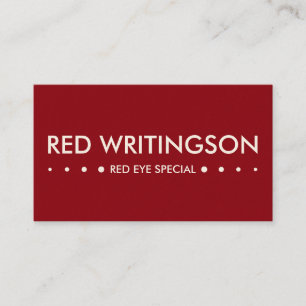 Tarjeta De Visita RED 4 puntos