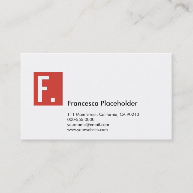 Tarjeta De Visita Red Corporativa SQ N11 (Anverso)