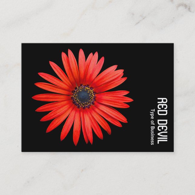 Tarjeta De Visita RED DEVIL - Negro (Anverso)