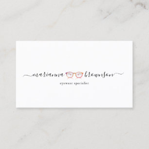 Tarjeta De Visita Red Eye usa gafas