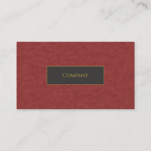 Tarjeta De Visita Red Faux Business Card