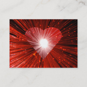 Tarjeta De Visita Red Heart business card negro chubby