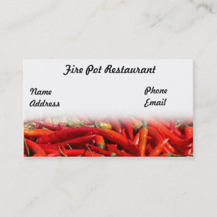 Tarjeta De Visita Red Hot Chili Peppers