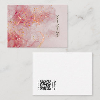 Tarjeta De Visita Red Marble Store Earring Display Card