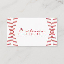 Tarjeta de visita Red Modern Deco