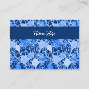 Tarjeta De Visita Red Neuronal Neuronas Azules