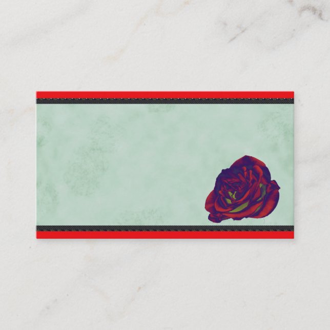 Tarjeta de visita Red Rose (Anverso)
