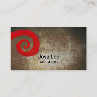 Tarjeta De Visita Red Swirl