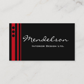 Tarjeta de visita Red Trio Deco Design Company