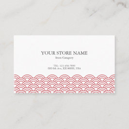 Tarjeta De Visita Red Waves "Seigaiha" WAGARA 名刺