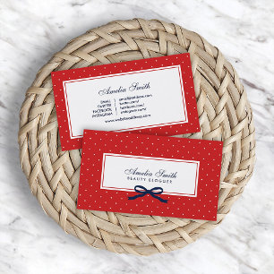 Tarjeta De Visita Red y medios sociales del Punto Azul del Polka Bla