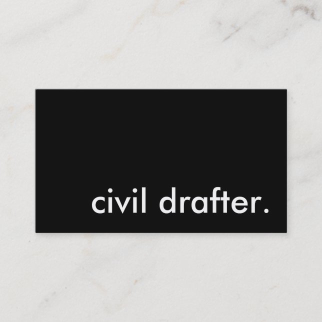 Tarjeta De Visita redactor civil. (Anverso)