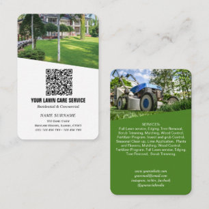 Tarjeta De Visita Redes Código QR Derecho vertical 