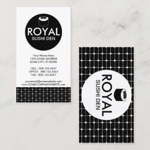 Tarjeta De Visita redes de sushi