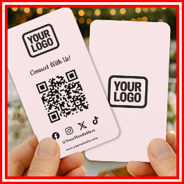 Tarjeta De Visita Redes Sociales Conéctate con Nosotros Instagram Có