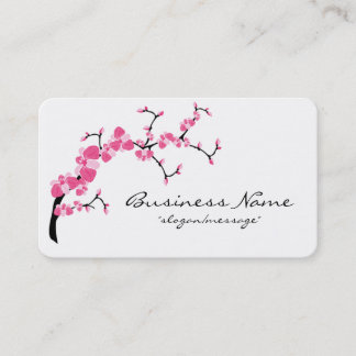 Tarjeta de visita redondeada de la rama de árbol