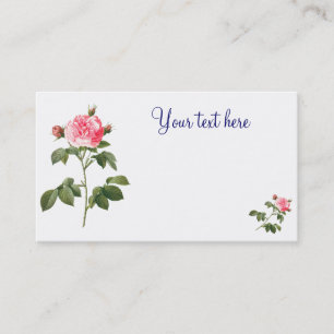 Tarjeta De Visita Redoute Flowers Cards Business